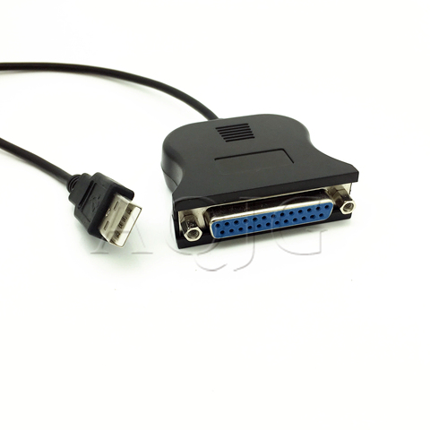 Cable convertidor de Puerto hembra USB 1,1 a DB25, adaptador LPT USB, a USB LPT, color negro, novedad, venta al por mayor ► Foto 1/1