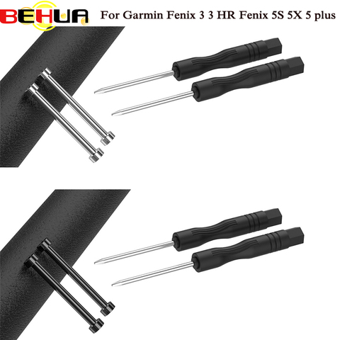 Accesorios 1 pares de acero inoxidable correa de reloj de barras de resorte de reloj pines para Garmin Fenix 5X 5X más Fenix 3 HR conector ► Foto 1/6