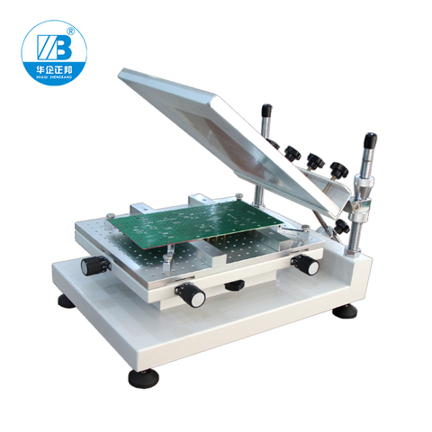 Mesa de impresión de pantalla de alta precisión, mesa de pantalla que funciona para el área efectiva 250*400mm, impresora de pantalla SMT, máquina de impresión de PCB ► Foto 1/1