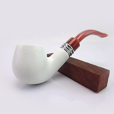 Meerschaum duradero clásico pipa de fumar cigarrillos tabaco pipas de cigarros regalo nuevo ► Foto 1/6