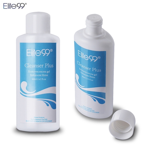 Elite99 Pro Cleanser Plus elimina el exceso de Gel mejora el brillo removedor pegajoso esmalte de uñas Gel UV pegajoso removedor líquido Nail Art 60ml ► Foto 1/5