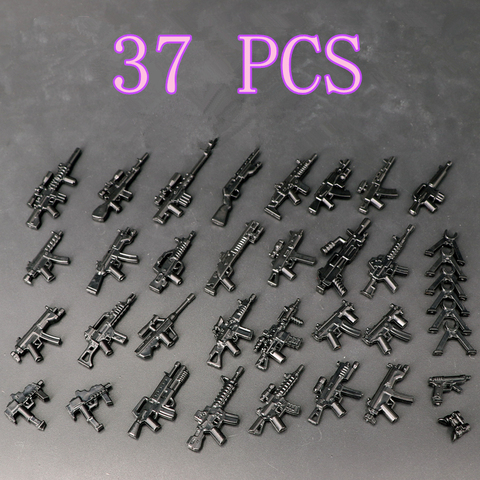 Lote de 111 unidades de armas de juguete, armas militares, figuras compatibles con playmobil, bloques de construcción, Mini juguetes originales ► Foto 1/6