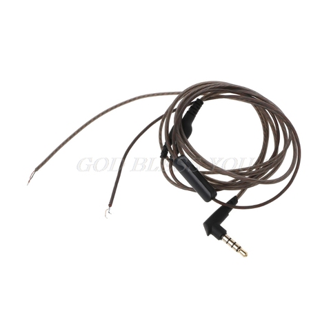 Cable de repuesto de alta calidad para auriculares, Cable de 1,2 m con micrófono DIY, mejora de reparación de auriculares con micrófono ► Foto 1/6