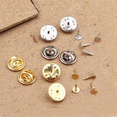 20 unids/set Broche DIY titular de la insignia joyería Broche Base hebilla conector DIY hacer Broche corchete ajuste ► Foto 1/6