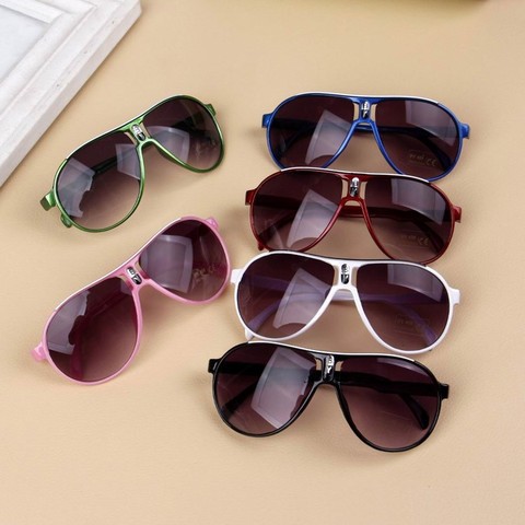 Gafas de sol de estilo Vintage para niños y niñas, lentes de sol ovaladas de lujo, accesorios femeninos, UA400 ► Foto 1/6
