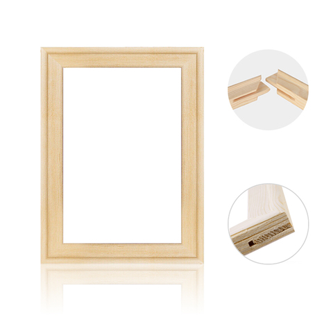 DIY marco de madera maciza cuadro barras de lona Kit de Camilla Accesorios Materiales suministros para pintura al óleo y pintura por números pared ► Foto 1/6