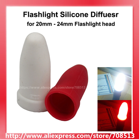 Difusor elástico de silicona para cabeza de linterna, 20mm - 24mm ► Foto 1/5