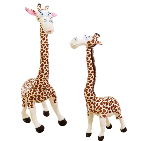 Caliente vender 35CM de largo cuello de la jirafa de peluche de juguete de felpa Madagascar 3 muñeca Linda para los niños ► Foto 1/5