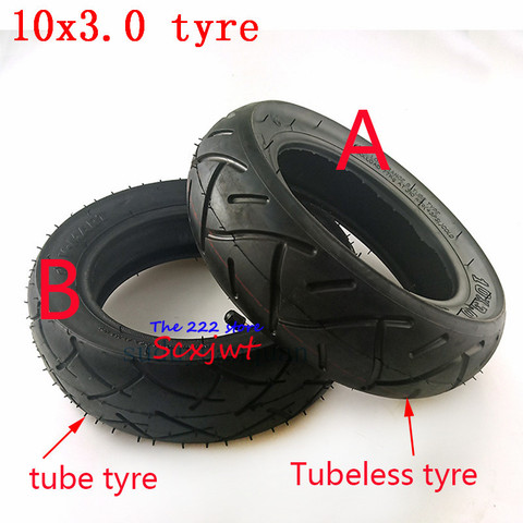 Neumático sin cámara para Motor de patinete eléctrico, 10x3,0, 10x3,0, para Go karts, ATV, Quad Speedway, 10 
