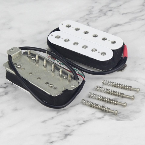 FLEOR Alnico-pastilla de guitarra Humbucker, pastilla de cuello o puente, accesorios para guitarra eléctrica FD, color blanco ► Foto 1/5