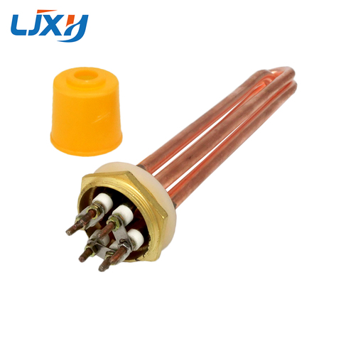 Tubo de cobre de 110V/220/380 Elemento calentador de agua withDN32/1,2 pulgadas de hilo de cobre para calentador termostato de agua 3KW/4 5KW/6KW/9KW/12KW ► Foto 1/5