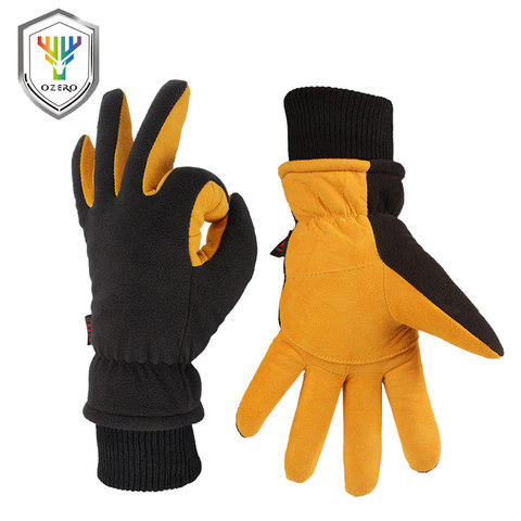 OZERO-guantes cálidos de invierno para hombre y mujer, ropa de seguridad a prueba de viento, trabajo, esquí, 8008 ► Foto 1/6