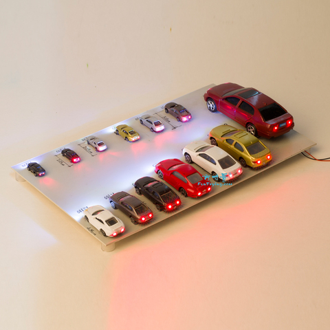 20 Uds modelos de coches de plástico con luces LED de 12V/vía férrea/Diseño de tren ► Foto 1/6