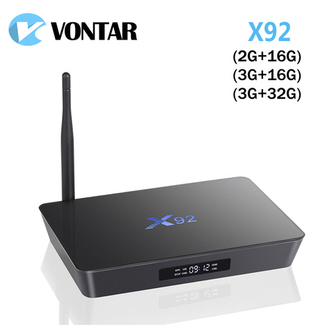 VONTAR X92 Android TV BOX 7,1 3 GB 32 GB Amlogic S912 Octa Core5G Wifi 4 K BT4.0 H.265 Dual wifi Google Play Youtube caja de TV inteligente ► Foto 1/5