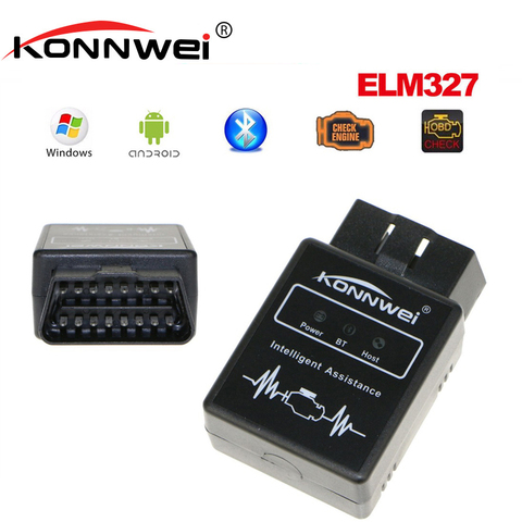 KONNWEI-Adaptador de escáner de código automático KW912 OBDII, Bluetooth 3,0 OBD2 OBD V1.5 II, herramienta de escaneo, probador de diagnóstico de errores Kw 912 ► Foto 1/1