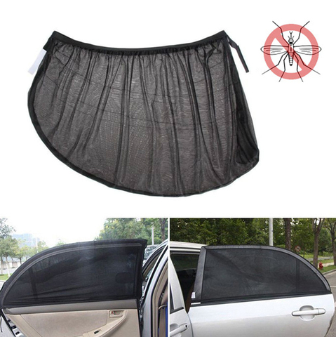 Parasol para ventana de coche, mosquitera, cubierta para el sol, parte trasera para niños, protección UV, bloque, malla, repelente de mosquitos, cubierta ► Foto 1/6