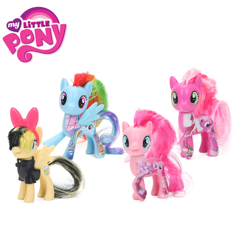 8cm juguetes My Little Pony la magia de la amistad-Pinkie Pie, Rainbow Dash Fluttershy Songbird serenata de PVC MODELO DE figura de acción ► Foto 1/6