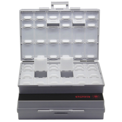 AideTek 2 UNIDAD DE BOXALL48 tapas caja vacía SMD SMT organizador plástico DE montaje superficial parte caja lable DE Reino Unido nave 2BOXALL48 ► Foto 1/6