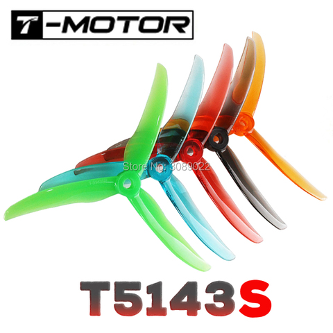 Motor T T5143S 5143 V2 de 5 pulgadas, hélice de tres aspas, 24 Uds./12 pares, compatible con POPO para Dron de carreras FPV libre en interiores ► Foto 1/6