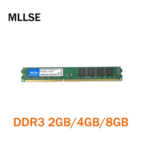 ¡Nuevo! MLLSE DIMM DDR3 de 1333Mhz, 4GB de memoria PC3-10600 para memoria RAM de escritorio, buena calidad, compatible con todas las placas base ► Foto 1/4