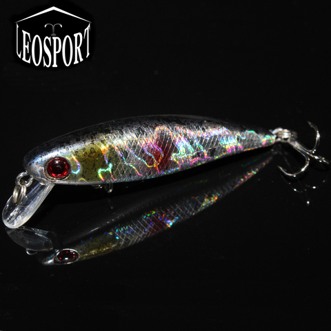 LEOSPORT-Señuelos de Pesca de 5 colores, cebos duros de 6,5 cm/4,6g, Crankbait, Wobblers, anzuelos triples, aparejos, 1 Uds. ► Foto 1/6