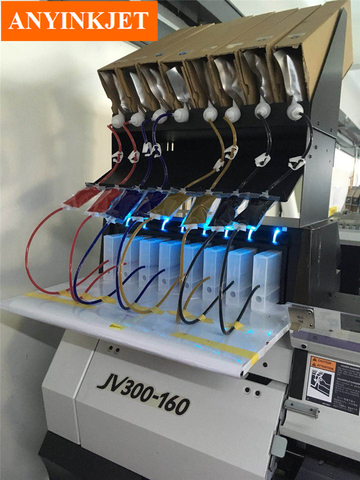 Sistema de tinta Ciss sytem a granel para impresora Mimaki JV33-160A JV300-160 JV400-160 JV150-160A (8 colores) ► Foto 1/2