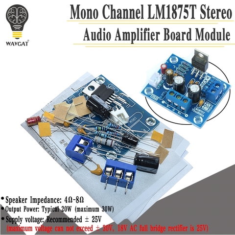 Placa amplificadora LM1875T mono, amplificador de potencia de 30W, amplificador de potencia de altavoz, producción de PCB, kit DIY LM1875 ► Foto 1/6