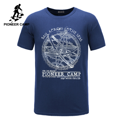 Campamento de pioneros 2022 Camiseta de manga corta de los hombres de moda diseño de marca 100% Camiseta de algodón Hombre calidad impresión Camisetas cuello 405038 ► Foto 1/6