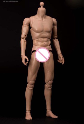 WorldBox 1/6 Muscular hombros angostos AT011 hombre de ferrita cuerpo Ver por 1/6 cabeza sculpt juguetes colecciones de ► Foto 1/4