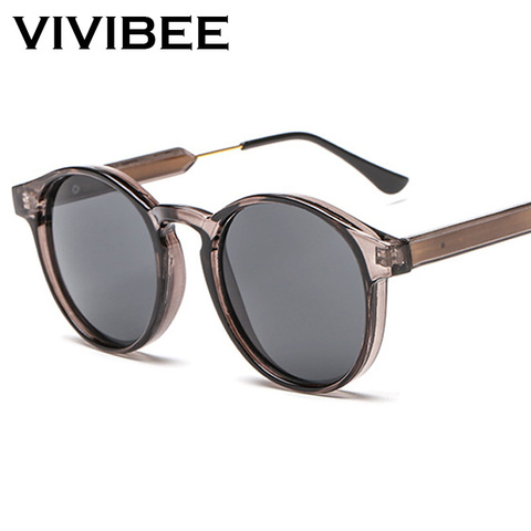 Gafas de sol VIVIBEE góticas transparentes Vintage cuadradas 90s gafas de sol redondo 2022 productos de moda uv 400 gafas de sol para mujer ► Foto 1/6