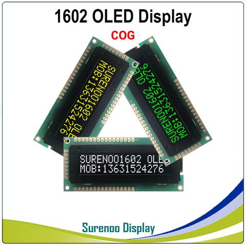 Real OLED pantalla de grado militar 1602 Serial 162 I2C CII carácter módulo LCD pantalla LCM pantalla construir-En SSD1311 apoyo SPI ► Foto 1/4