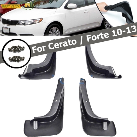 Set guardabarros de coche moldeado para Kia Forte / Cerato 2009-2013 guardabarros protectores de salpicaduras guardabarros 2010 2011 2012 Accesorios ► Foto 1/6