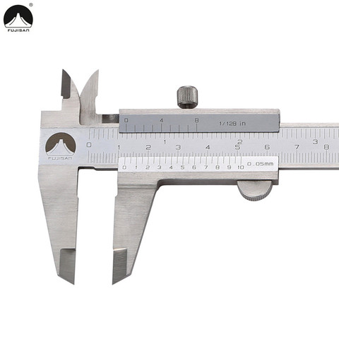 Fujisan Vernier Caliper 0-150/200/300mm 1/128in paquimetro Acero inoxidable Pinzas calibre Herramientas de medición ► Foto 1/4