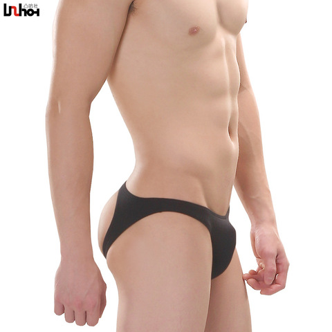 Ropa interior Sexy Gay para hombres, calzoncillos cortos de algodón con espalda hueca, bolsa convexa en U, bragas de cintura baja, Cueca, M-XL ► Foto 1/6