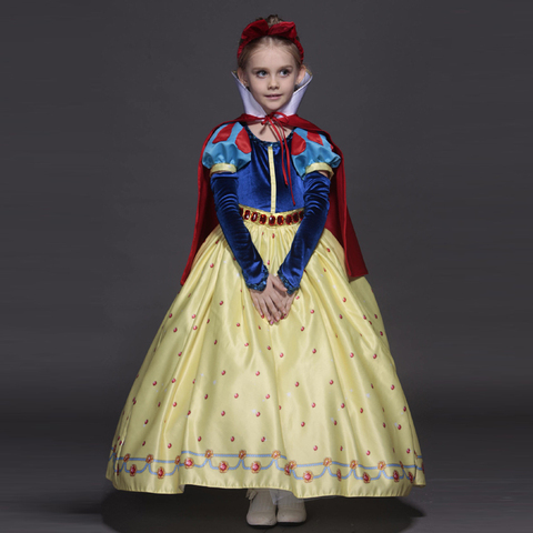 Nueva alta calidad niños Princesa Sofía vestido para las niñas Blancanieves Cosplay traje niños vestidos del tutú de la fiesta de navidad ► Foto 1/6