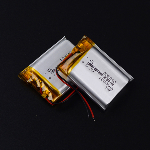 Batería recargable de polímero de litio li-po de 3,7 V 1000mAh 803040 para MP4 MP5 GPS PSP bolsillo móvil PC e-libros bluetooth ► Foto 1/6