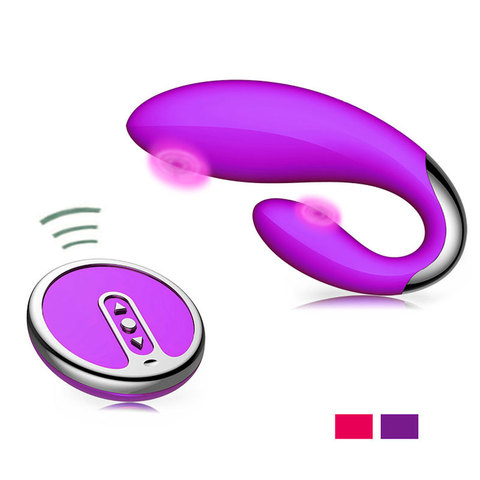 Vibrador Dual inalámbrico por Control remoto a prueba de agua para mujeres, Juguetes sexuales, USB, carga, Mensaje, estimulador del clítoris, vibrador sexual ► Foto 1/6