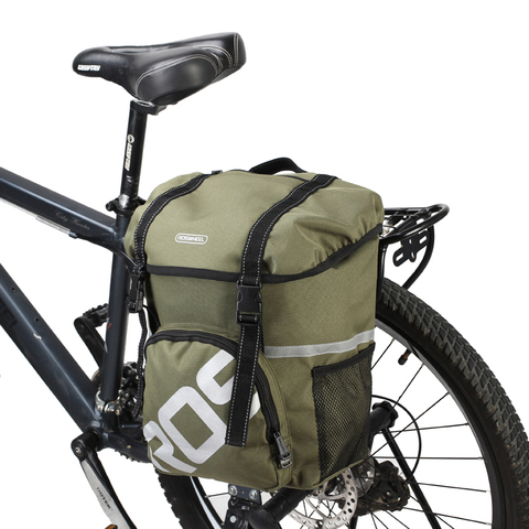 ROSWHEEL 15L repelente al agua duradero carretera de montaña bicicleta de Ciclismo de doble lado Rack trasero cola tronco bolsas de Pannier ► Foto 1/6