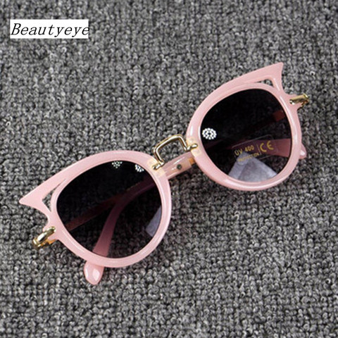 Beautyeye-gafas de sol para niños y niñas, lentes de sol de marca con diseño de ojo de gato, con protección UV400, anteojos bonitos para bebés ► Foto 1/6