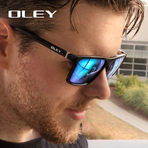 OLEY marca estilo Vintage Gafas de sol hombres clásico hombre Gafas de sol cuadradas de conducción de Gafas Unisex Gafas, Gafas UV400 Y6625 ► Foto 1/6