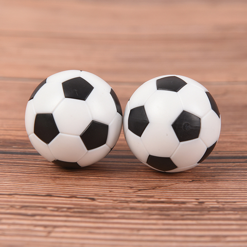 Mesa de fútbol de resina blanca y negra, PIE de bebé fussball de 32mm, 2 uds. ► Foto 1/6