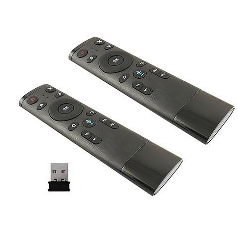 Q5 Air Mouse Bluetooth Control remoto por voz para Smart TV Android Box IPTV inalámbrico 2,4g Control remoto por voz con receptor USB ► Foto 1/6