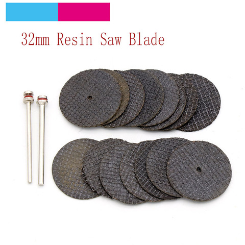 Uds 32mm discos de corte de resina de fibra de corte rueda +/2,35/3,2mm caña para Dremel accesorios potencia rotativa de herramientas ► Foto 1/6