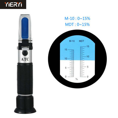 Caliente-venta de la emulsión refractómetro 0-15% a prueba de herrumbre comprobador de corte mío soporte aceite emulsionado refractómetro MDT Detector ► Foto 1/6