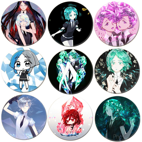 Insignia de Cosplay de Land of the Lustrous, 1 Uds., houski no Kuni, broche de fosfofilita de diamante, insignia de colección para mochila, ropa ► Foto 1/6