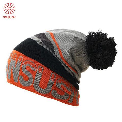 Invierno gorros SNSUSK patinaje snowboard solideos, gorros de lana para hombre mujer sombrero deportes de esquí sombreros ► Foto 1/6