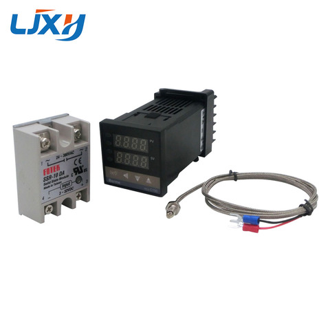 Digital PID Temperature Controller termostato REX-C100 tipo K sonda termopar SSR relé para Control de temperatura del calentador ► Foto 1/6