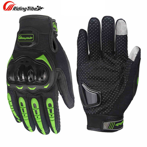 Guantes de pantalla táctil para motocicleta, guantes deportivos portátiles para el dedo completo, guantes protectores para moto, guantes de carreras de motos gant ► Foto 1/6