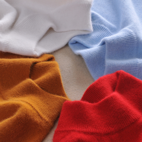 Suéteres de cachemir de alta calidad suéteres de moda para mujer otoño invierno suave y cómodo cálido jersey de Cachemira Delgado ► Foto 1/5
