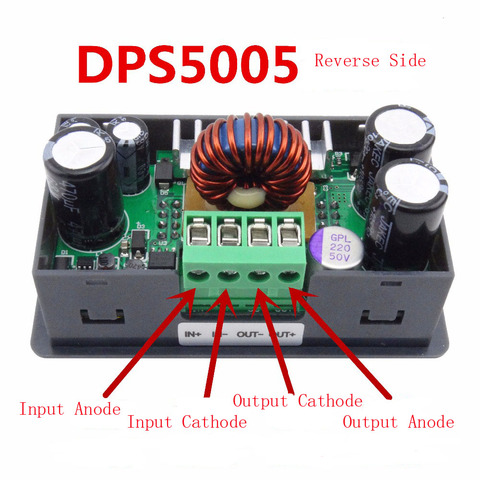 Regulador de tensión regulable, convertidor LCD, módulo de fuente de alimentación programable, voltímetro Buck, amperímetro, probador de corriente, 50V5A ► Foto 1/6